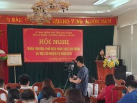 Hình ảnh đồng chí Nguyễn Thị Xuân - Phó Giám đốc Sở phát biểu khai mạc tại Hội nghị.