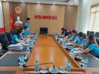 Đoàn kiểm tra LĐLĐ tỉnh Cao Bằng làm tại CĐCS Khối Dân vận