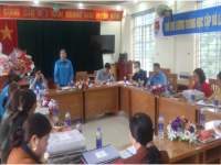 Liên đoàn Lao động huyện Hà Quảng Kiểm tra Điều lệ công đoàn  Việt Nam và tài chính công đoàn tại 04 công đoàn cơ sở trực thuộc trên địa bàn xã Lương Thông