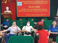 CNVCLĐ huyện Hạ Lang hưởng ứng ngày Hiến máu tình nguyện “Hành trình đỏ” năm 2022
