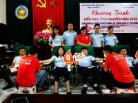 CĐCS Cục Quản lý thị trường tỉnh Cao Bằng phối hợp tổ chức chương trình hiến máu chào mừng 65 năm truyền thống lực lượng Quản lý thị trường (1957 - 2022)