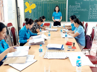 Liên đoàn Lao động huyện Hà Quảng giám sát chuyên đề tại công đoàn cơ sở Trường Mầm non Vần Dính và Trường Tiểu học và Trung học cơ sở Vần Dính