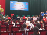 Cán bộ, công chức, viên chức, người lao động huyện Hòa An tham gia Chương trình hiến máu tình nguyện đợt II năm 2022