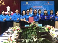 Hội nghị ký kết Chương trình phối hợp giữa Liên đoàn Lao động tỉnh và Tỉnh Đoàn thanh niên  Cao Bằng giai đoạn 2023 - 2028