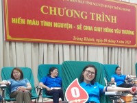 Đoàn viên công đoàn huyện Trùng Khánh hưởng ứng tham gia  “Hiến máu tình nguyện - sẻ chia giọt hồng yêu thương”