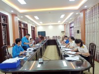 Đoàn giám sát Liên đoàn Lao động tỉnh Cao Bằng giám sát chuyên đề tại CĐCS Cục thuế tỉnh Cao Bằng