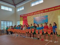 Khối thi đua số 02 các Trường tiểu học huyện Trùng Khánh Tổ chức giải bóng chuyền hơi nam, nữ năm 2023