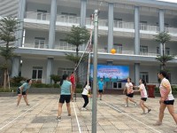 CĐCS Trường Chính trị Hoàng Đình Giong phối hợp tổ chức giải thể thao