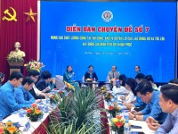 Đoàn Đại biểu LĐLĐ tỉnh Cao Bằng tham dự diễn đàn Chuyên đề số 07 Đại hội XIII Công đoàn Việt Nam