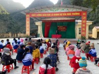 Công đoàn cơ sở trường học Ngọc Chung huyện Trùng Khánh tổ chức hoạt động Tiếp nối truyền thống Quân đội Nhân dân