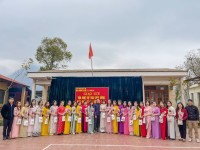 Công đoàn trường Tiểu học Bản Là phối hợp các hoạt động nhân kỷ niệm 114 năm Ngày Quốc tế phụ nữ 08/3 và hưởng ứng tuần lễ áo dài năm 2024