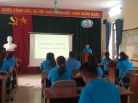 CĐCS Khối trường học xã Cô Ba tuyên truyền chào mừng ngày thành lập Công đoàn tỉnh Cao Bằng