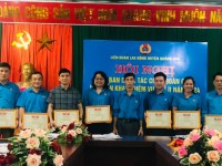 Liên đoàn Lao động huyện Quảng Hoà tổ chức hội nghị giao ban công tác Công đoàn quý I và triển khai nhiệm vụ quý II năm 2024