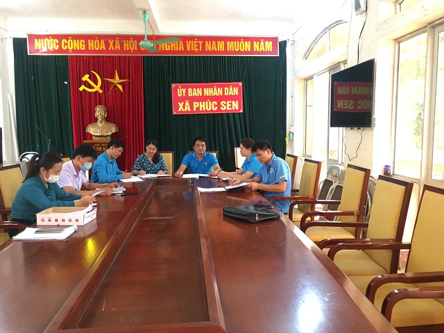 Liên đoàn Lao động huyện Quảng Hòa thực hiện kế hoạch kiểm tra, giám sát CĐCS năm 2021