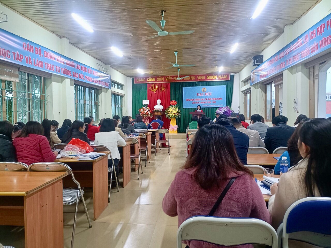 Công đoàn cơ sở trường Trung học cơ sở thị trấn Trùng Khánh tổ chức Đại hội lần thứ IX, nhiệm kỳ 2023 - 2028