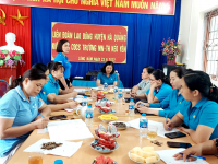 Liên đoàn lao động huyện Hà Quảng kiểm tra chấp hành  Điều lệ Công đoàn Việt Nam và công tác quản lý, sử dụng tài chính công đoàn tại Công đoàn cơ sở Trường Mầm non – Tiểu học Kéo Yên