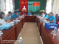 đoàn kiểm tra làm việc với 03 CĐCS đóng trên địa bàn xã Nguyễn Huệ