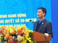 Liên đoàn Lao động tỉnh Cao Bằng dự Hội nghị trực tuyến tổng kết 15 năm triển khai Nghị quyết số 20-NQ/TW ngày 08/01/2008 của Ban Chấp hành Trung ương Đảng khoá X