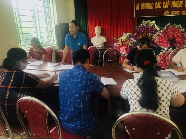Liên đoàn Lao động huyện Hạ Lang Kiểm tra Chấp hành Điều lệ Công đoàn Việt Nam các CĐCS trực thuộc