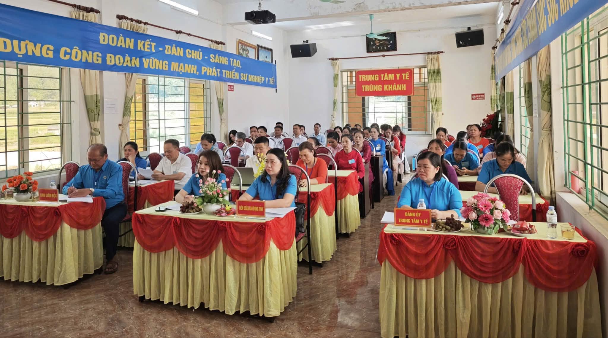 ĐẠI HỘI THÀNH LẬP CÔNG ĐOÀN CƠ SỞ TRUNG TÂM Y TẾ TRÙNG KHÁNH